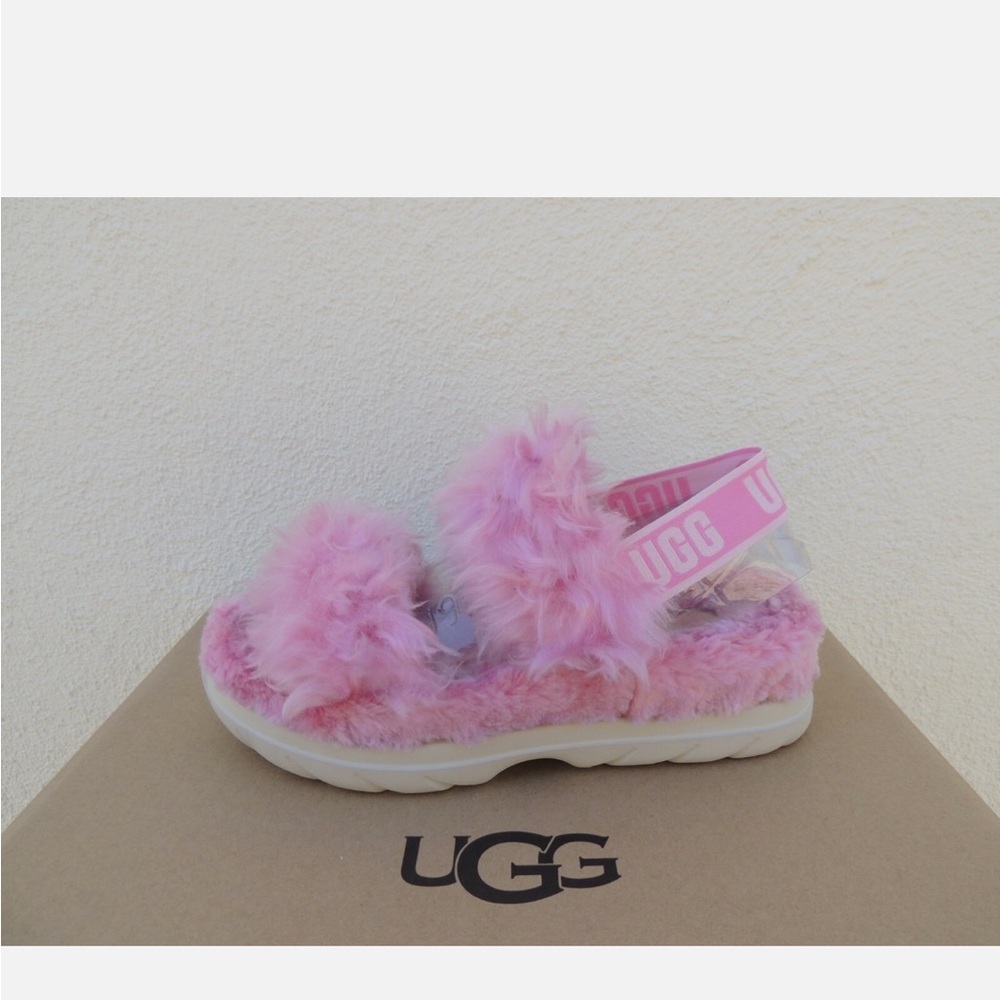 UGG FLUFF SUGAR SANDAL SLIDE SLIPPERS SIZE 9